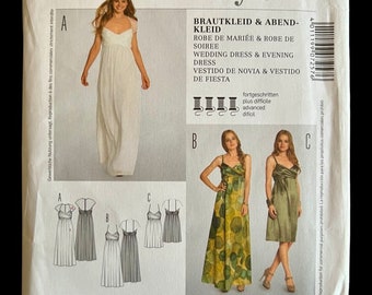 Uncut Burda Style Dress Sewing Pattern 7257 - Sizes 6-18 or EU sizes 32-44