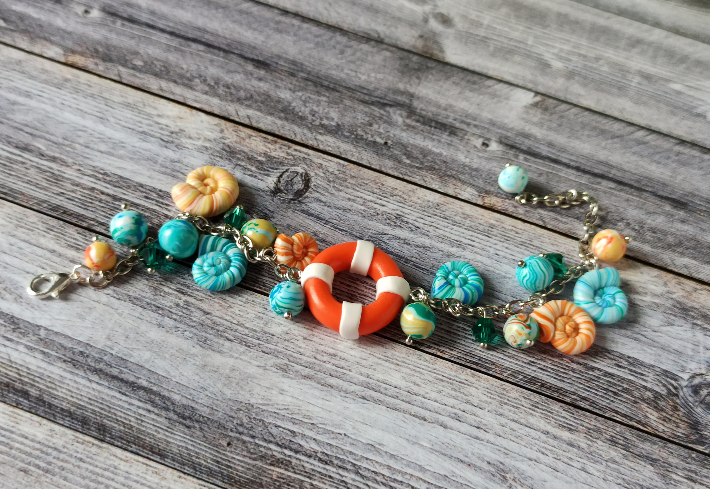 Sea themed jewelry set Seashell earrings Ocean bracelet Etsy