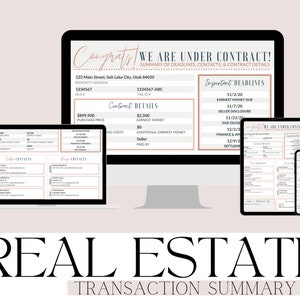 Real Estate Transaction Summary Detailed Account of your Property Deal image 5