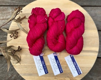Malabrigo Rios 093 laine mérinos fucsia peignée 10 fils