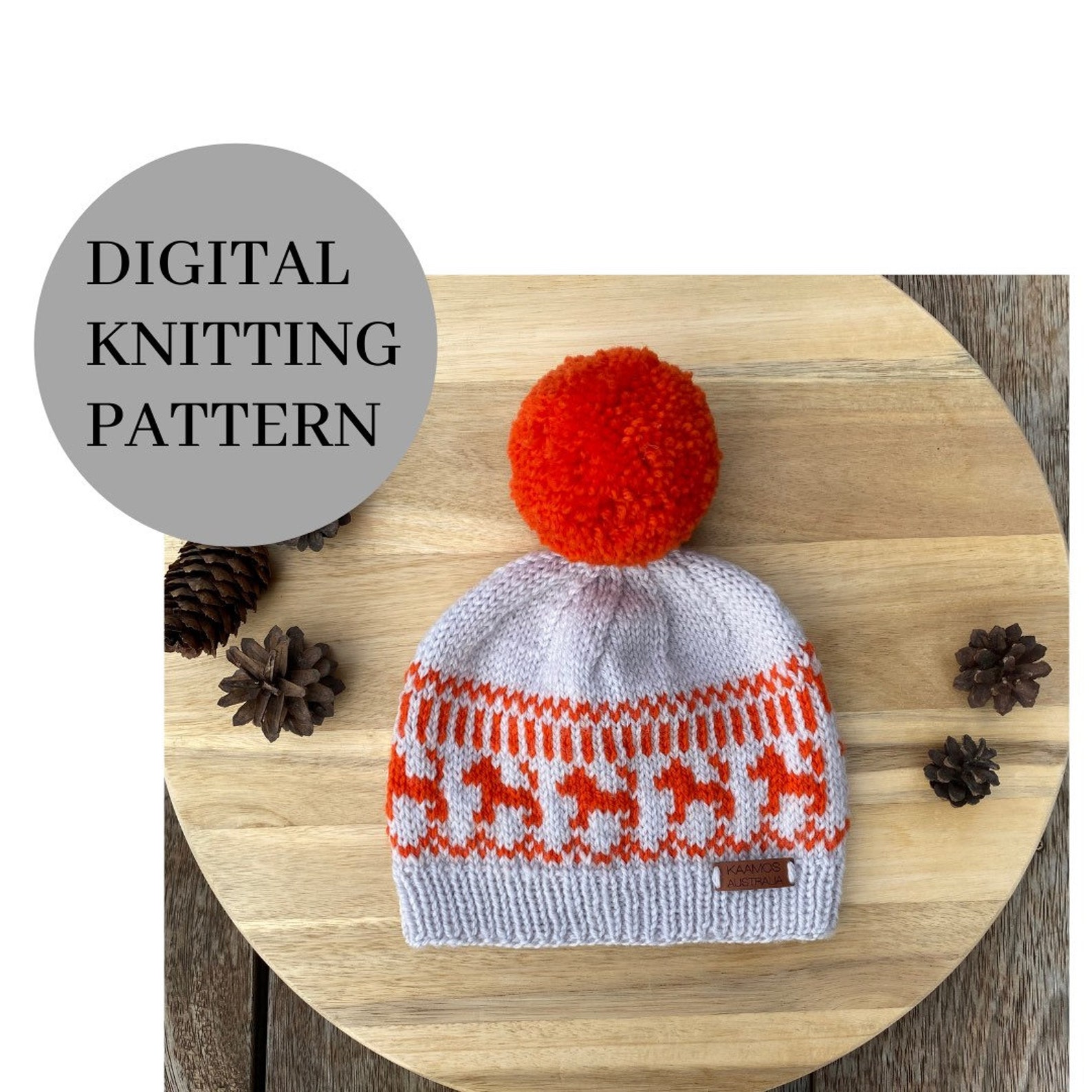 Fair Isle Puppy/ Dog Beanie Knitting Pattern 8 ply / DK / Etsy