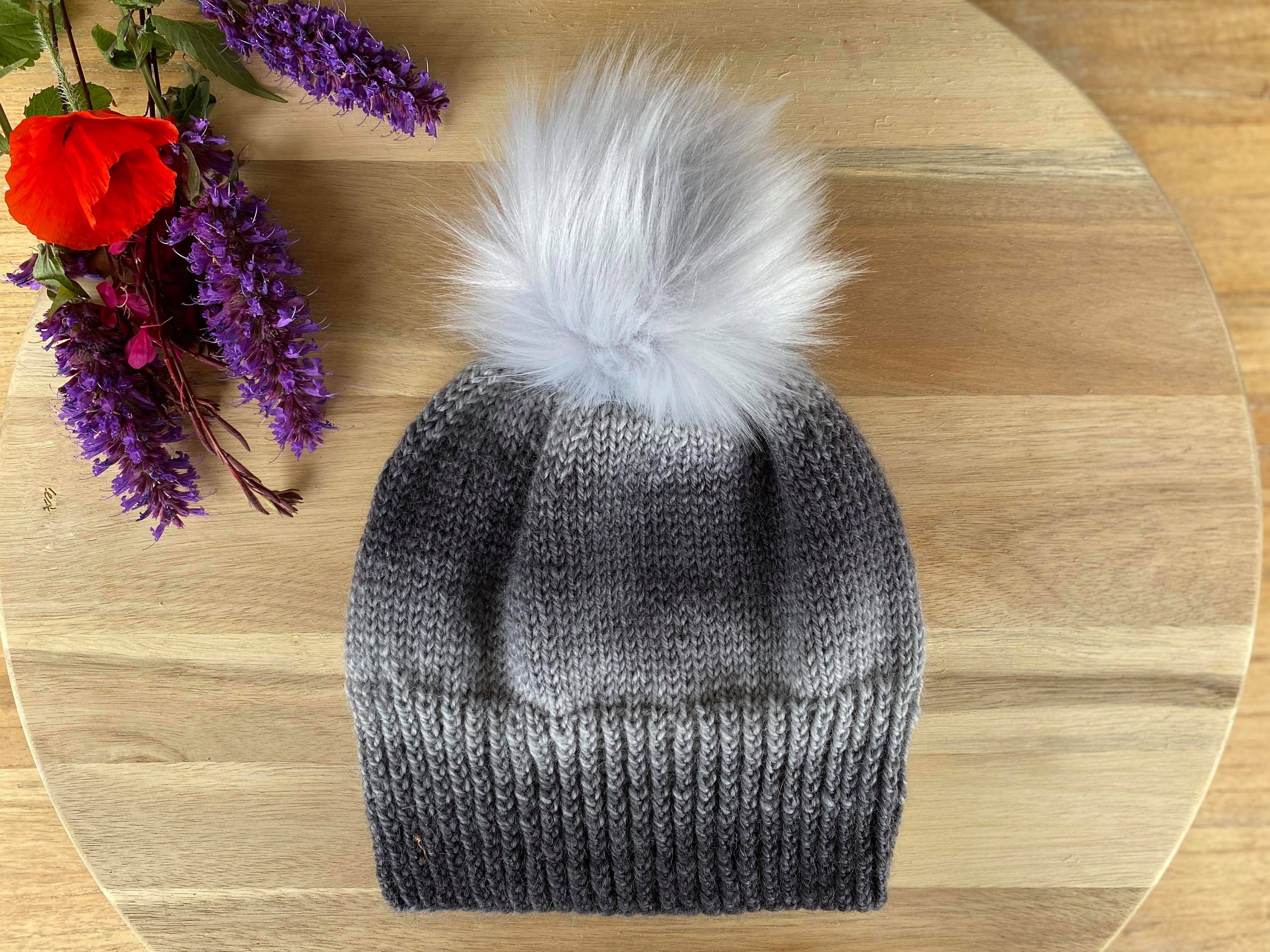 Reine Beanie Knitting Pattern Easy knitting DK 8 ply Etsy