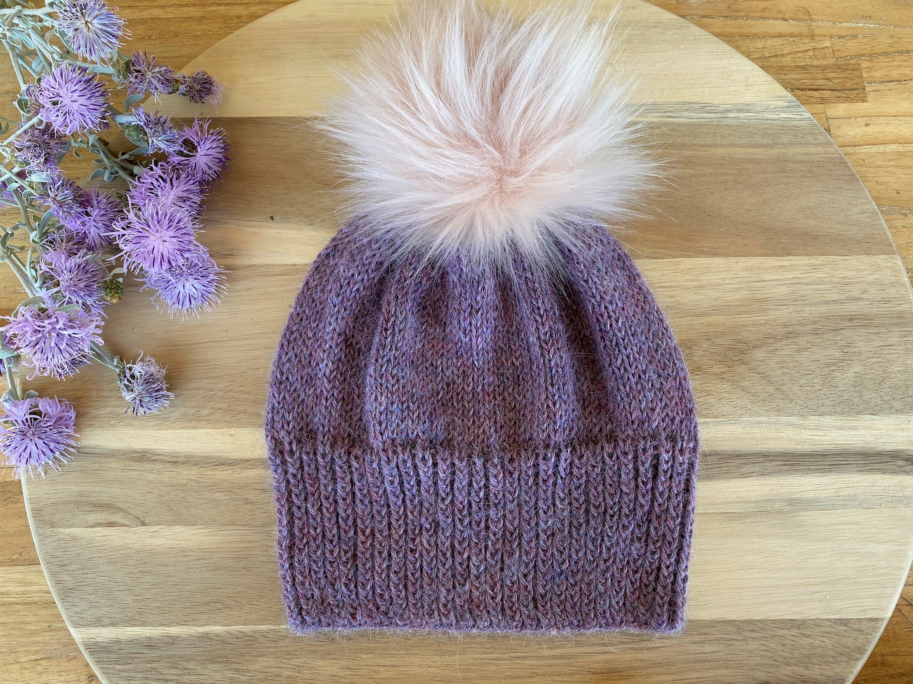 Reine Beanie Knitting Pattern Easy knitting DK 8 ply Etsy