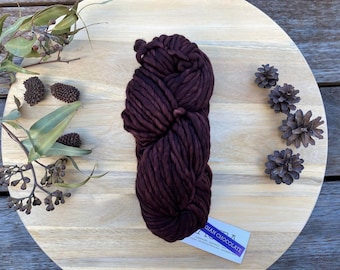 Malabrigo Rasta | Colour Belgian Chocolate 077 | 100% Merino Wool | Super Bulky weight
