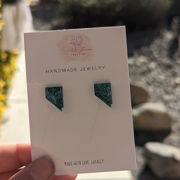 Nevada State Stud Earrings