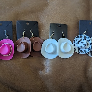 Cowgirl Hat Earrings