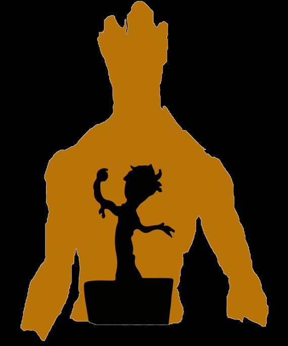 Digital Download Groot Stencil PNG SVG Pdf | Etsy