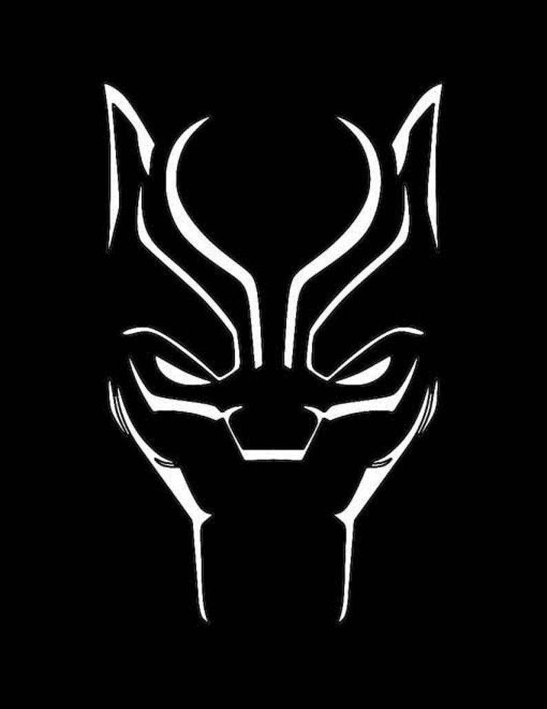 Black Panther Stencil Etsy