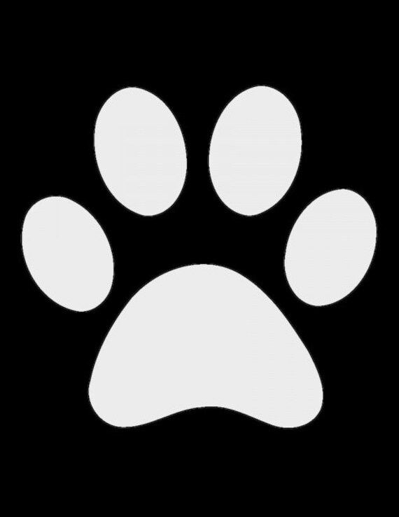 Cat Paw Print Stencil Printable