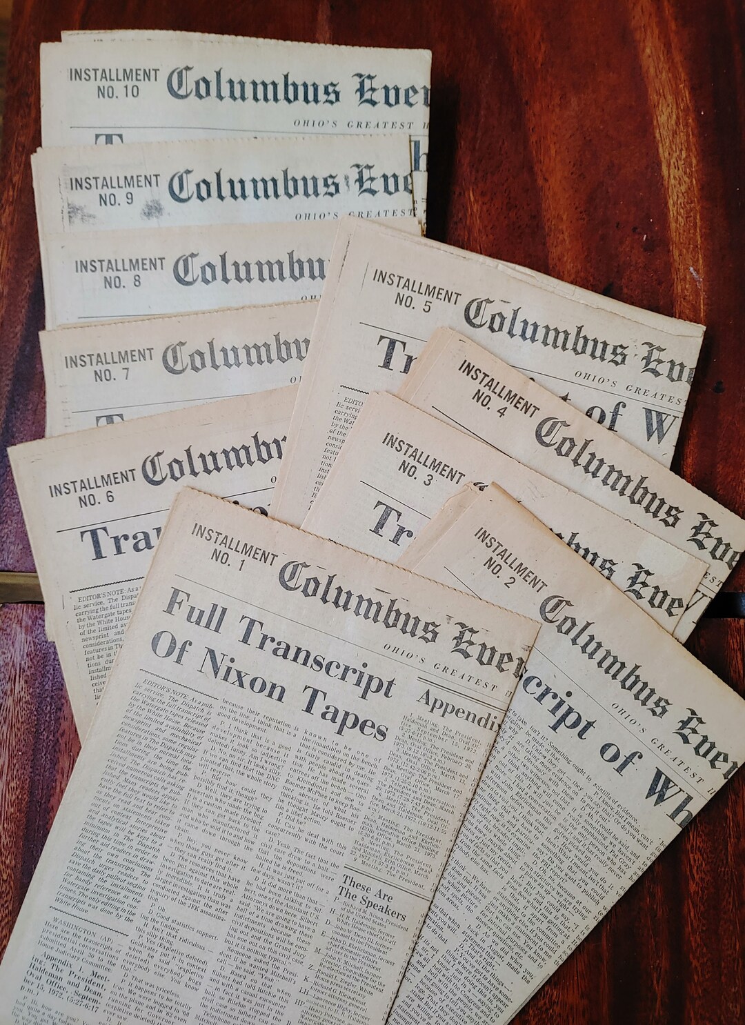 RARE 1974 IMPEACHMENT Complete Watergate Transcripts, Tapes 110