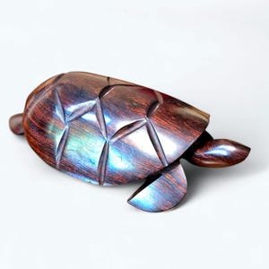 Ironwood Sea Turtle Sculpture 7.25&quot; Long Vintage Seri People Mexico