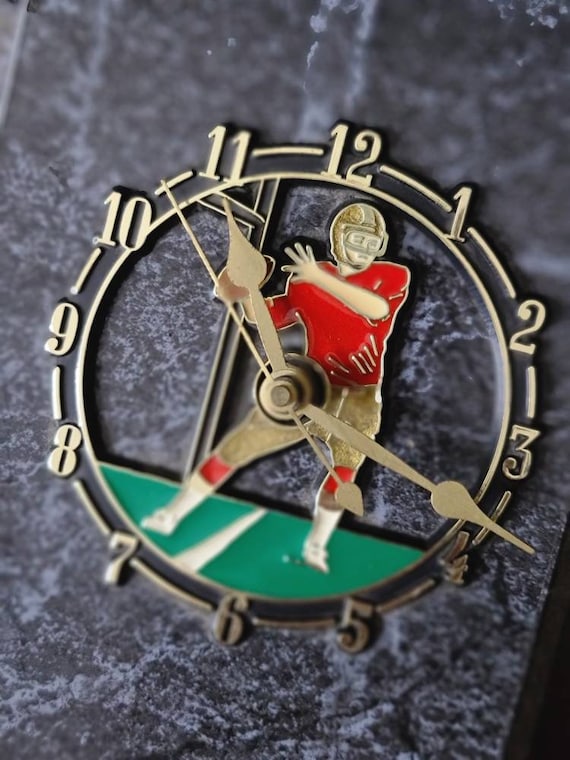 ☆★☆【サンフランシスコ49ers プレート&スティーブ ヤング置物他計5点】 ヴィンテージ スティーブ・ヤング フットボール プレート時計