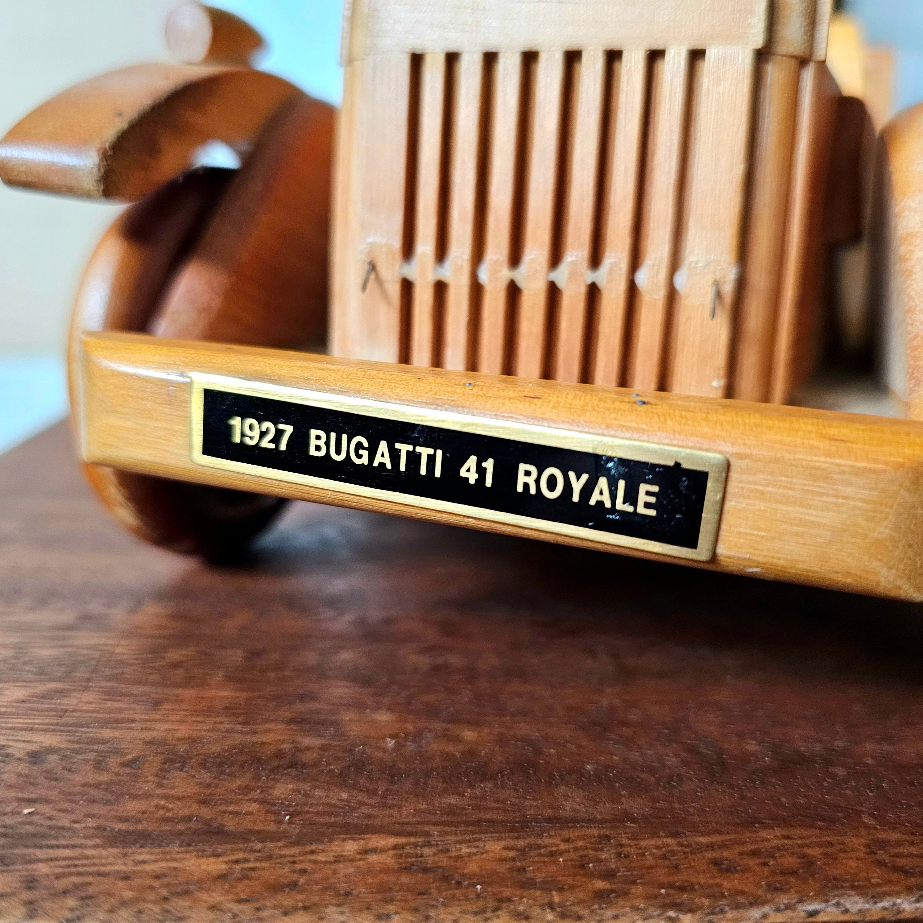 Classic Car Wood Art 1927 Bugatti 41 Royale - Etsy