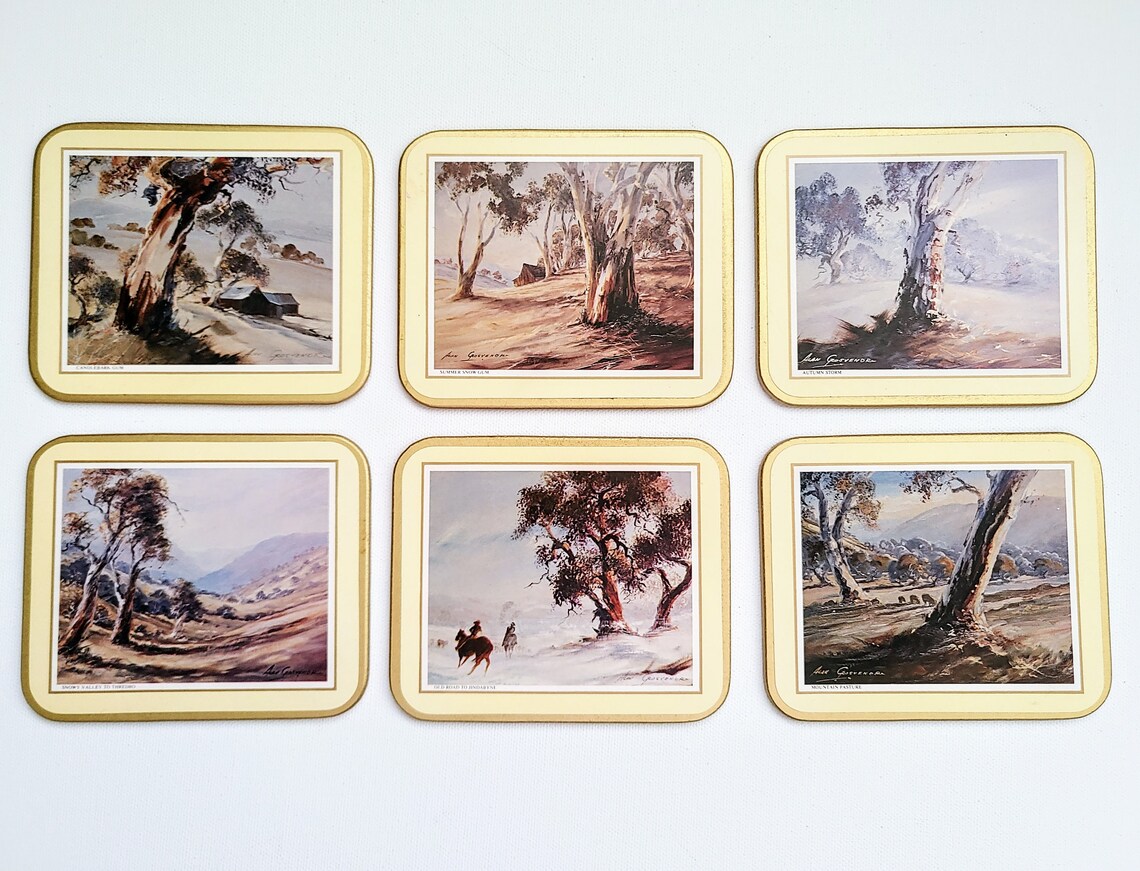 Vintage Jason Placemats of Distinction Boxed Set of 6 Scenic Etsy