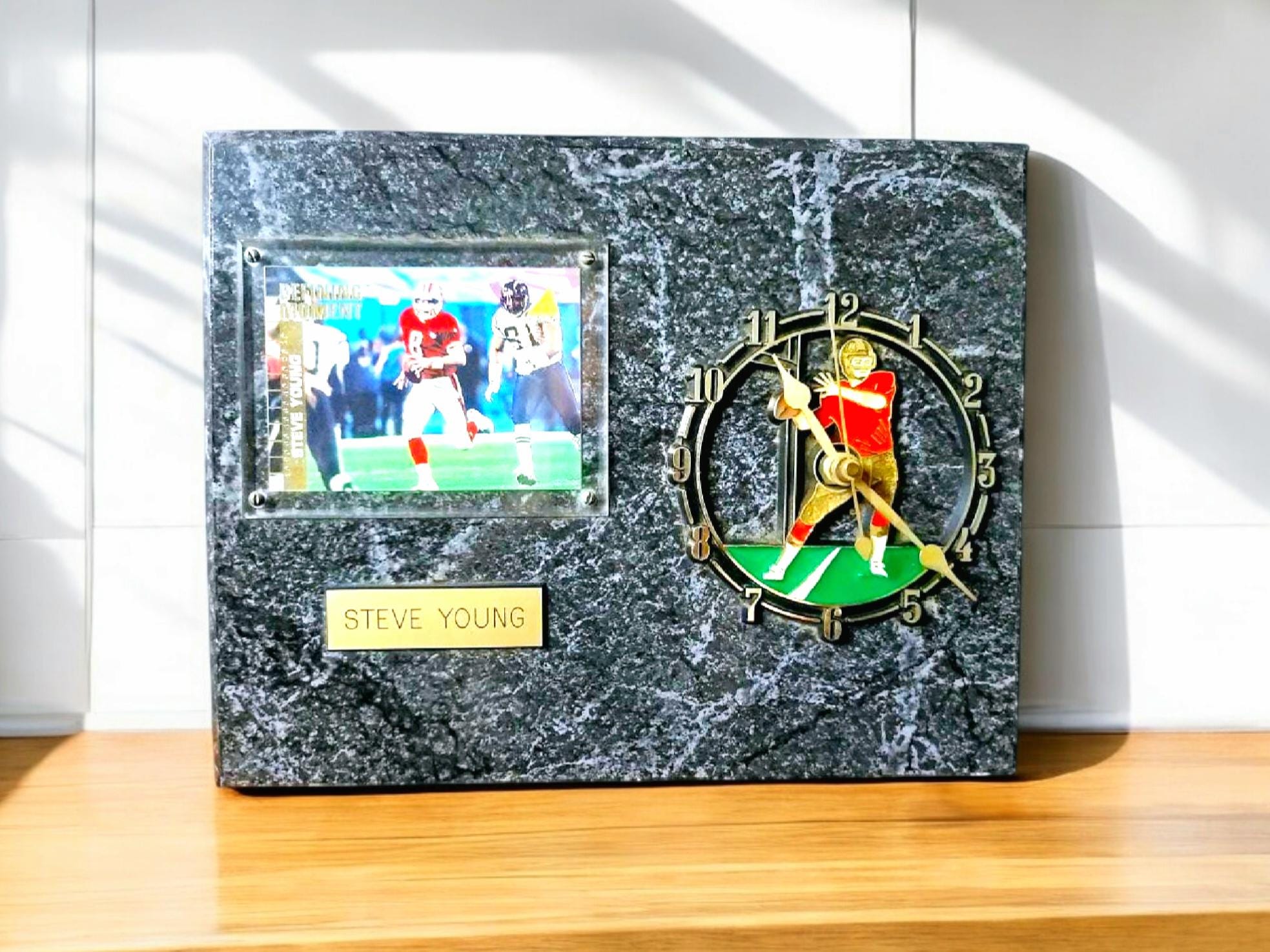 ヴィンテージ スティーブ・ヤング フットボール プレート時計