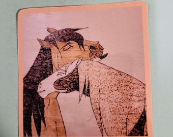 Spirit and Rain Woodburn Sticker