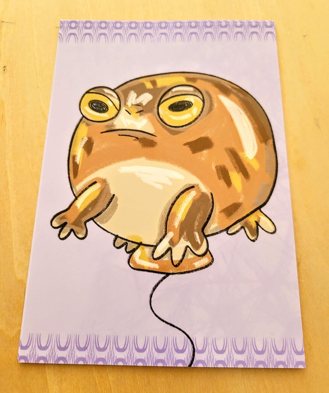 Desert Rain Frog Grumpy Balloon Print - Etsy