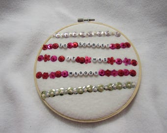 So Scarlet 6 inch Embroidery Hoop