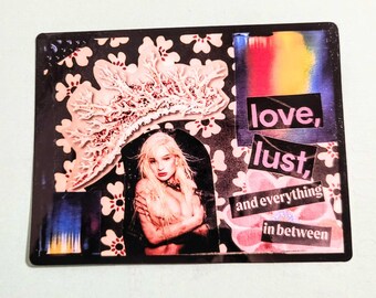 Love, Lust, And Everything In Between Collage Sticker