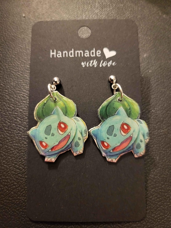 Pokemon Card Bulbasaur Earrings