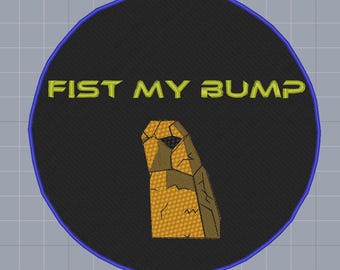 Project Hail Mary Fist My Bump Patch Embroidery File 4x4 5x5 6x6