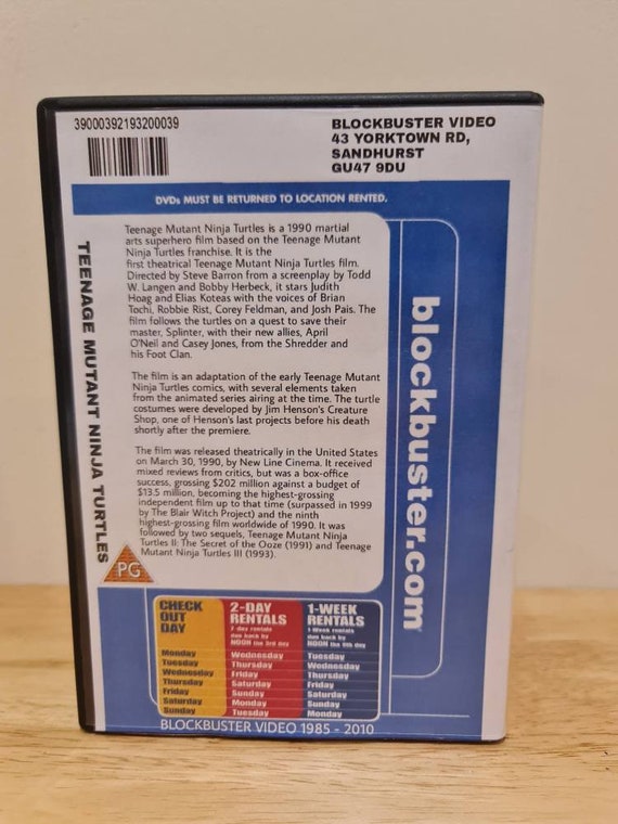 Custom Blockbuster Dvd Rental Cases - Etsy