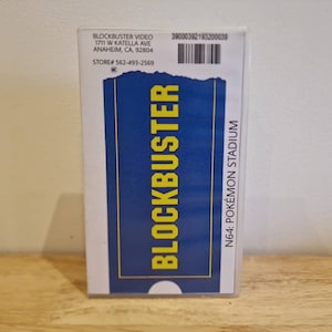 Custom blockbuster N64 game rental cases