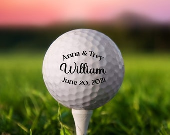 Wedding Golf Ball, Custom Golf Balls, Golf Gift, Wedding Day Gift, Golf Ball Groomsman, Groomsmen Gift, Groomsmen Proposal, Wedding Party