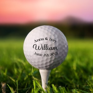Wedding Golf Ball, Custom Golf Balls, Golf Gift, Wedding Day Gift, Golf Ball Groomsman, Groomsmen Gift, Groomsmen Proposal, Wedding Party