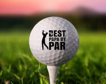 Dad Golf Gift, Best Dad by Par, Custom Golf Balls, Golf Dad, Golf Gift, Gift For Dad, Golf Gifts For Dad, Gift For Golfer Dad, Gifts For Men