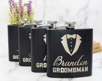 Best Man Hip Flask, Personalized Groomsman Flasks, Groomsman Gift, Flask For Groomsmen, Engraved Flask, Wedding Flask, Groomsmen Gifts