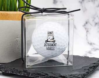 Retirement Golf Ball, My Retirement Vehicle, Retirement Gift For Men, Custom Golf Balls, Retiree Gift, Retirement Party, Gift For Dad