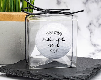Father of the Bride Gift, Custom Golf Ball, Golf Gift, Gift For Dad, Golf Ball Groomsman, Bride's Father, Groomsmen Gift, Wedding Party Golf