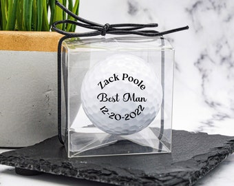 Best Man Proposal, Best Man Golf Gift, Custom Golf Ball, Groomsmen Gift, Groomsmen Proposal, Wedding Party, Best Man Gift,Golf Ball Proposal