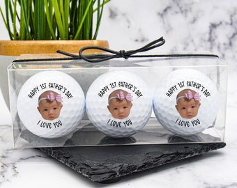 Custom Golf Balls, Dad Golf Ball, First Fathers Day Golf Balls, Fathers Day Gifts, Best Dad By Par, New Dad Gift, Golf Gift, Gift for Father