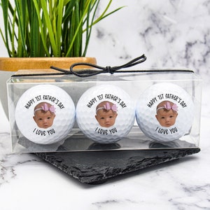 Custom Golf Balls, Dad Golf Ball, First Fathers Day Golf Balls, Fathers Day Gifts, Best Dad By Par, New Dad Gift, Golf Gift, Gift for Father