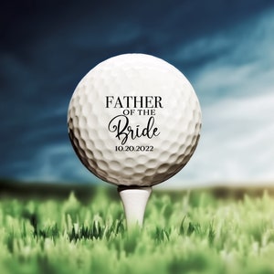 Father of the Bride Gift, Custom Golf Ball, Golf Gift, Gift For Dad, Golf Ball Groomsman, Bride's Father, Groomsmen Gift, Wedding Party Golf
