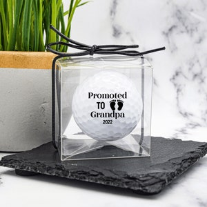 Promoted to Grandpa, Custom Golf Balls, Pregnancy Reveal, New Grandpa Gift, Pregnancy Announcement, Personalized Golf Ball, Gift For Grandpa