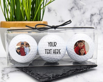 Custom Golf Balls, Dad Golf Ball, Sports Gifts For Him, Fathers Day Gifts, Best Dad By Par, New Dad Gift, Golf Gift, Fathers Day Golf Gift