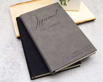 Officiant Journal, Officiant Gift, Wedding Journal, Will You Marry Us, Custom Journal, Officiant Proposal, Pastor Gift, Wedding Officiant