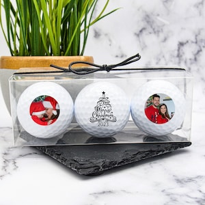 Balles de golf personnalisées, balles de golf personnalisées, cadeau de Noël, balle de golf papa, balles de golf personnalisées, balle de golf de Noël, cadeau papa, cadeau de golf