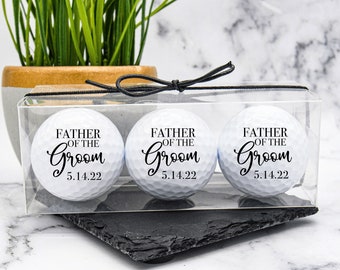 Father of the Groom Gift, Custom Golf Ball, Wedding Golf Ball, Gift For Dad, Wedding Favors, Father of the Bride, Wedding Party Brother Gift