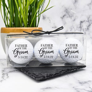 Father of the Groom Gift, Custom Golf Ball, Wedding Golf Ball, Gift For Dad, Wedding Favors, Father of the Bride, Wedding Party Brother Gift