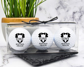 Best Man Golf Gift, Custom Golf Ball, Groomsman Golf Ball, Groomsmen Gift, Groomsmen Proposal, Best Man Gift, Golf Ball Proposal, Wedding