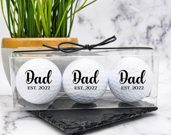 Dad Golf Ball, Custom Golf Balls, New Dad Gift, Golf Gift, Dad Announcement, Dad To Be, New Parents Gift, Gift For Golfer, Personalized Gift