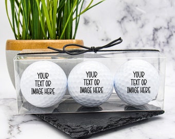Custom Golf Balls, Golf Gift, Anniversary Gift, Groomsmen Gift, Gift For Golfer, Wedding Gift, Gift For Husband, Personalized Gift, Best Man