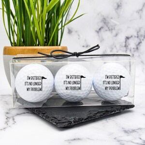 Retirement Golf Ball, Retiree Gift, Retirement Gift For Men, Custom Golf Balls, Retirement Party, Golf Gift, Gift For Dad, Fathers Day Golf