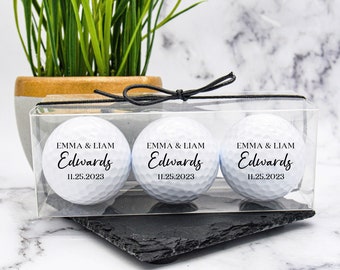 Custom Golf Balls, Wedding Golf Ball, Golf Gift, Wedding Day Gift, Golf Ball Groomsman, Anniversary Gift, Wedding Favors, Wedding Party