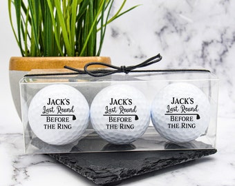 Custom Golf Balls, Wedding Golf Ball, Bachelor Party, Golf Gift, Golf Ball Groomsman, Bachelorette Party, Wedding Favors, Wedding Party