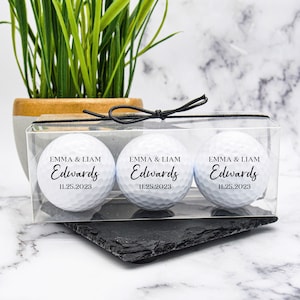 Custom Golf Balls, Wedding Golf Ball, Golf Gift, Wedding Day Gift, Golf Ball Groomsman, Anniversary Gift, Wedding Favors, Wedding Party